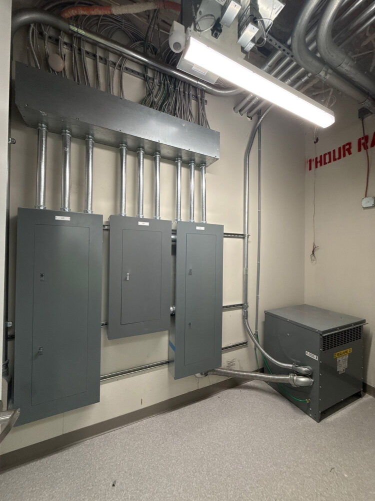 Electrical room power distribution for Cath Labs